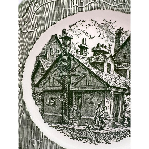 Vtg Plate The Old Curiosity Shop Underglaze - Picture 2 of 8